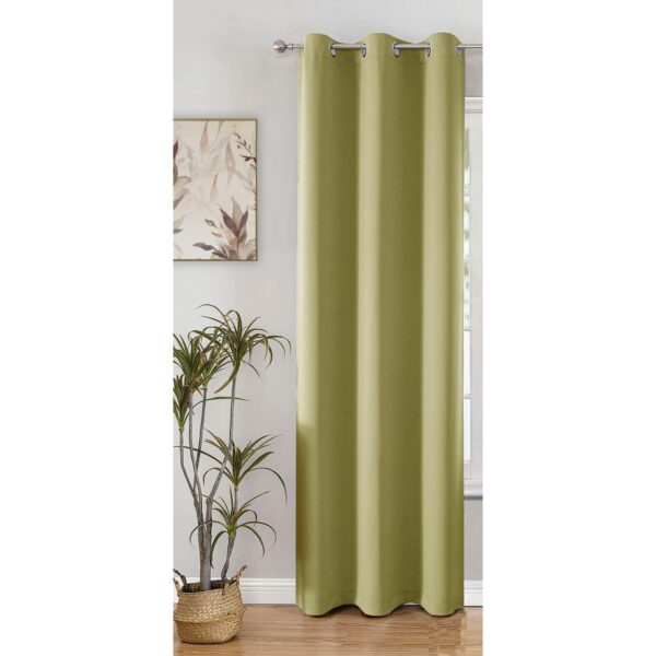 Blackout Curtains 7 Feet: Thermal Insulation & Noise Reduction in Avocado Green