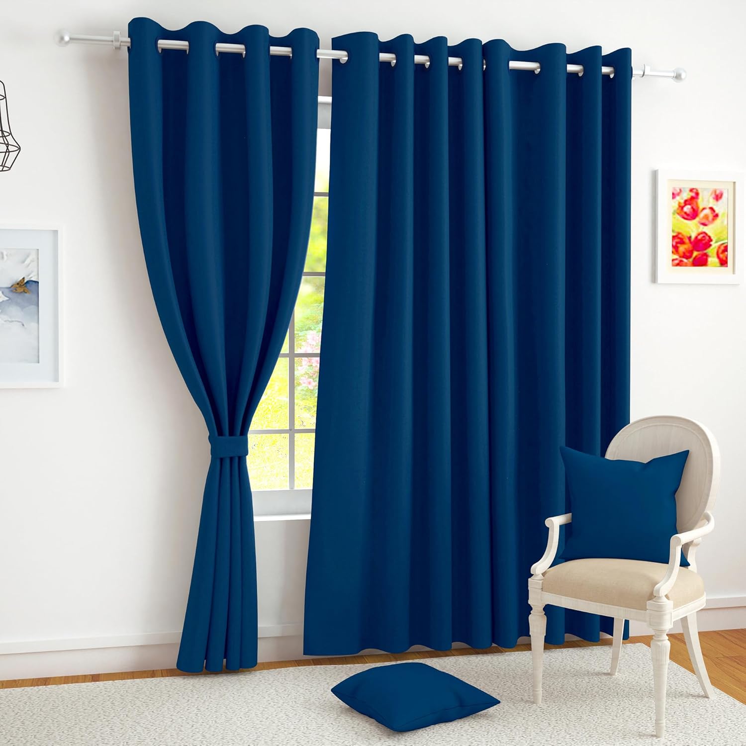 Transform Your Space with Thermal Insulated Blackout Curtains Set of 2