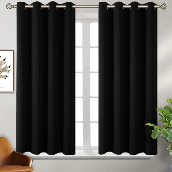 Blackout Window Curtains Set of 2 - Noise Reducing Thermal Insulated Decor