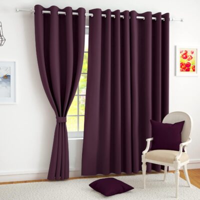 Blackout Window Curtains Set of 2 – Purple Room Darkening for Any Room