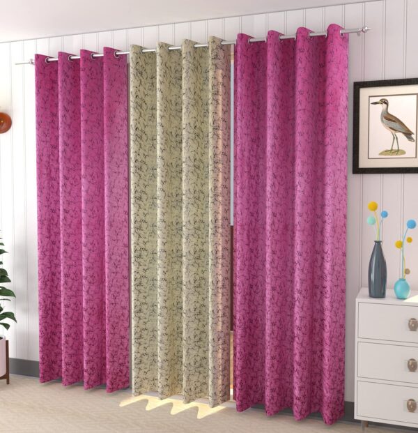 Blexos Premium Suede Velvet Curtains for Long Doors - Stylish Room Darkening Solution