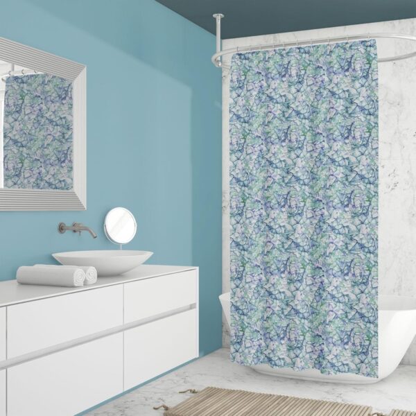 Bright Emerald Waterproof Shower Curtains - Set of 2, 60 x 72 Inches