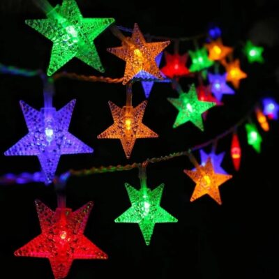 Brighten Your Space with Flora Star 14 LED Multicolor Curtain Lights