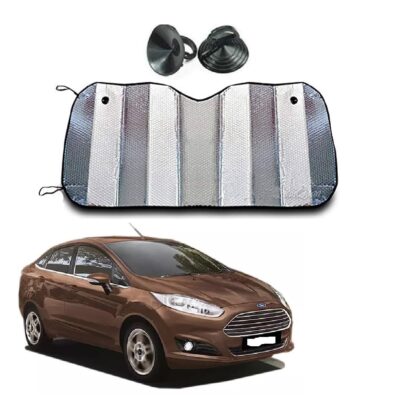 Car Sunshade Film for Ford Fiesta: UV Protection Silver Foil Windshield Shade