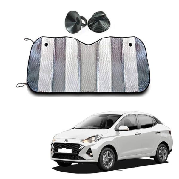 Car Sunshade Film for Windshield: UV Protection Silver Foil Shade for Aura