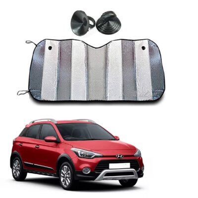 Car Sunshade Film for i20 Active: Silver Foil UV Protection Windshield Shade