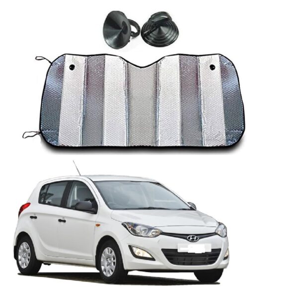 Car Sunshade Film for i20: Silver Foil Shade with UV Protection