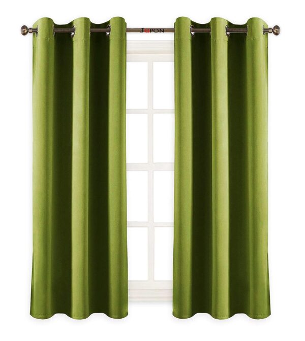 CoComelon Green Blackout Grommet Curtains - 9 Feet, Pack of 4