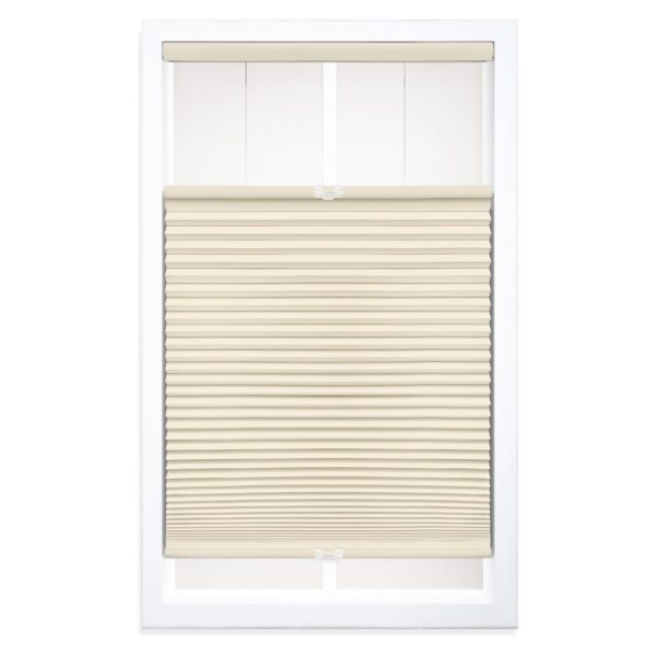 Cordless 1.5" Blackout Cellular Shade: Top Down Bottom Up, Alabaster Elegance