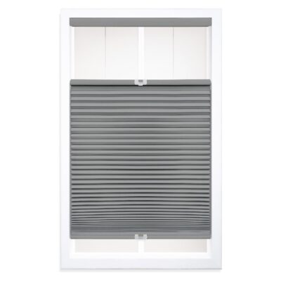 Cordless 1.5″ Blackout Cellular Shade in Anchor Gray – 19″ W x 84″ H