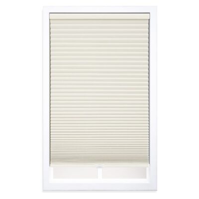 Cordless Blackout Cellular Shade: Energy-Saving Ivory 18″W x 64″H Solution