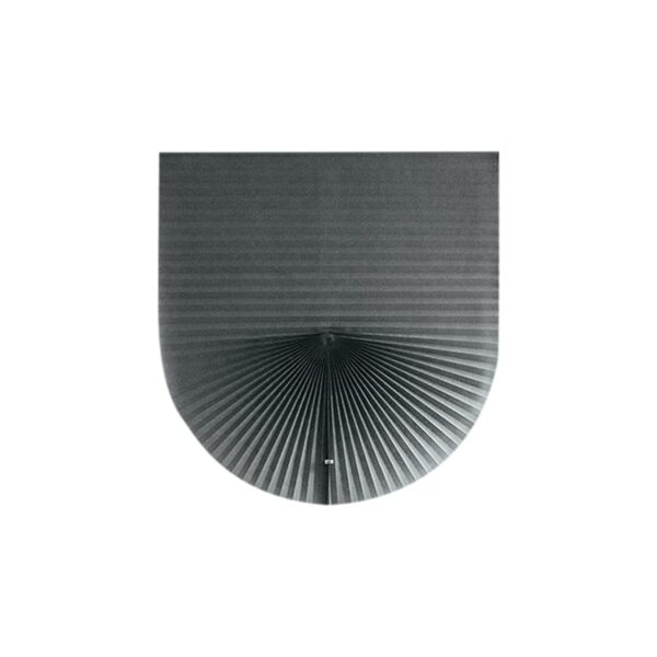 Cordless Pleated Fabric Shade in Grey - Light Filtering for Home Decor