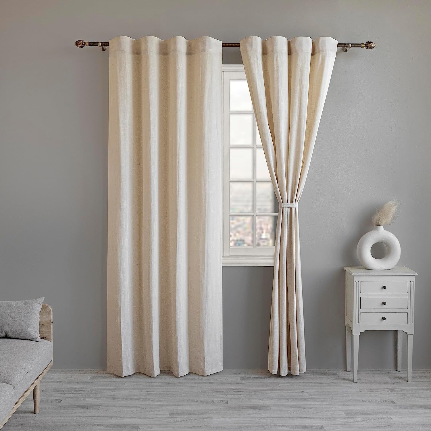 Stylish Cotton Linen Semi Sheer Curtains for Your Dreamy Bedroom and Living Room