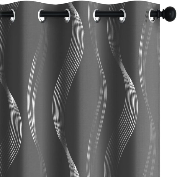 Deconovo Blackout Curtains: Stylish Dark Grey Thermal Insulated Drapes for Bedrooms