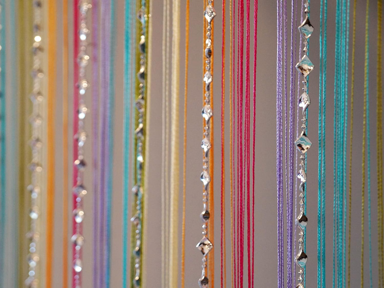 Transform Your Space with the Stylish 7FT Decorative Thread Curtain