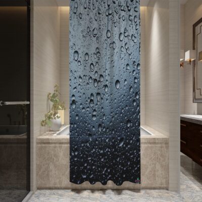 Durable Waterproof Polyester Shower Curtain – Mould Resistant & Washable Design