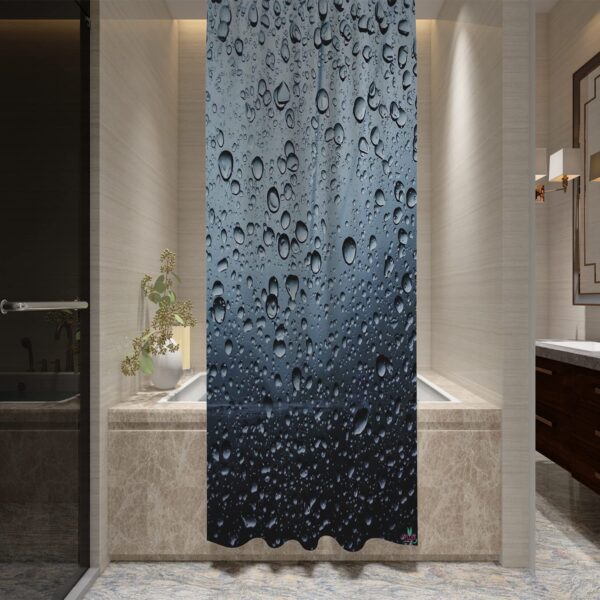 Durable Waterproof Polyester Shower Curtain - Mould Resistant & Washable Design