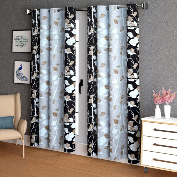 Elegant 7 Feet Long Super Moon Curtains for Living Room and Bedroom