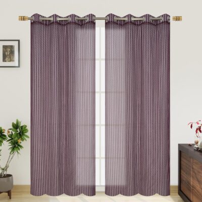 Elegant 8-Foot Sheer Curtains for Doors and Windows – Light Filtering Design