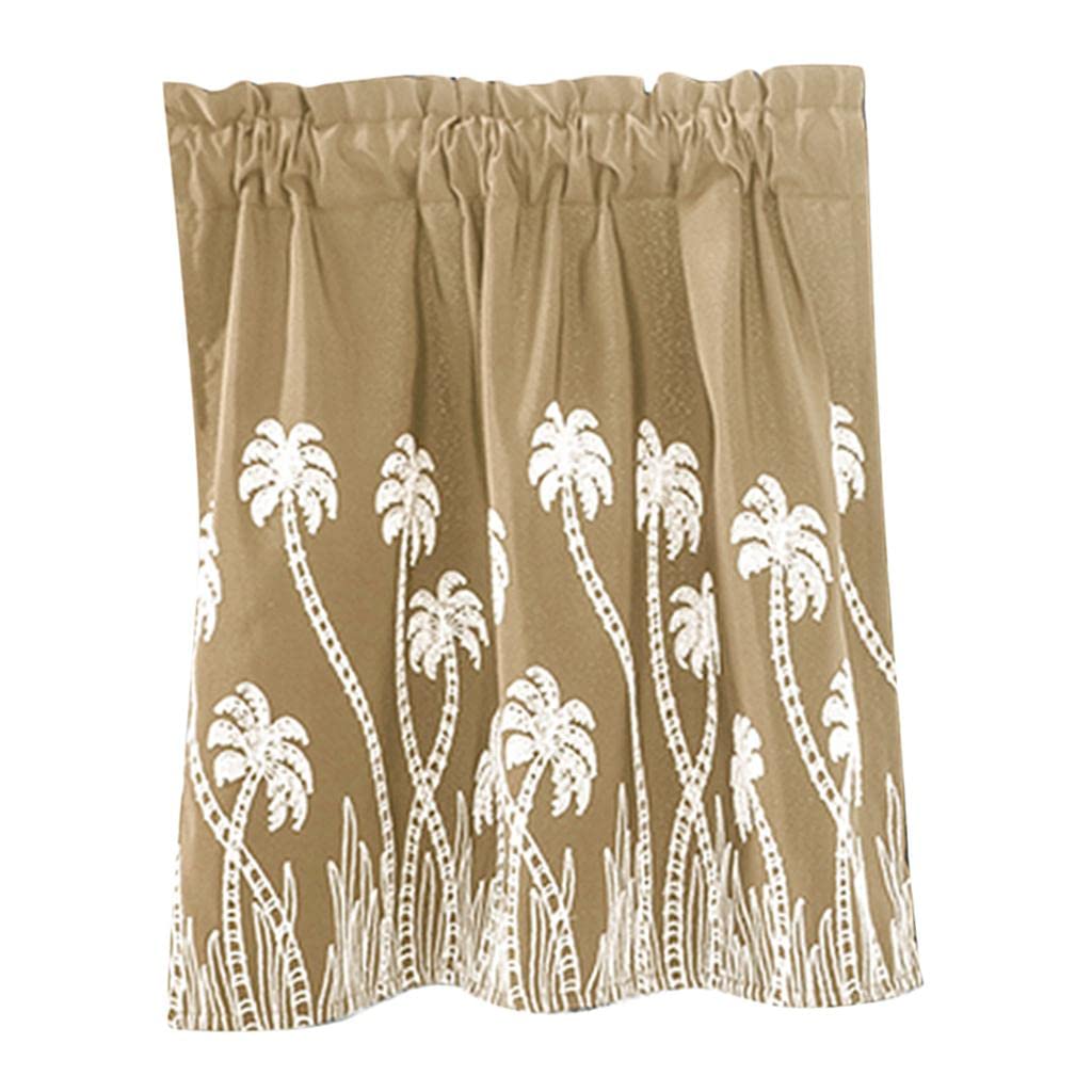 Elegant Beige Sheer Lace Curtain Valance: Elevate Your Home Decor Elegantly