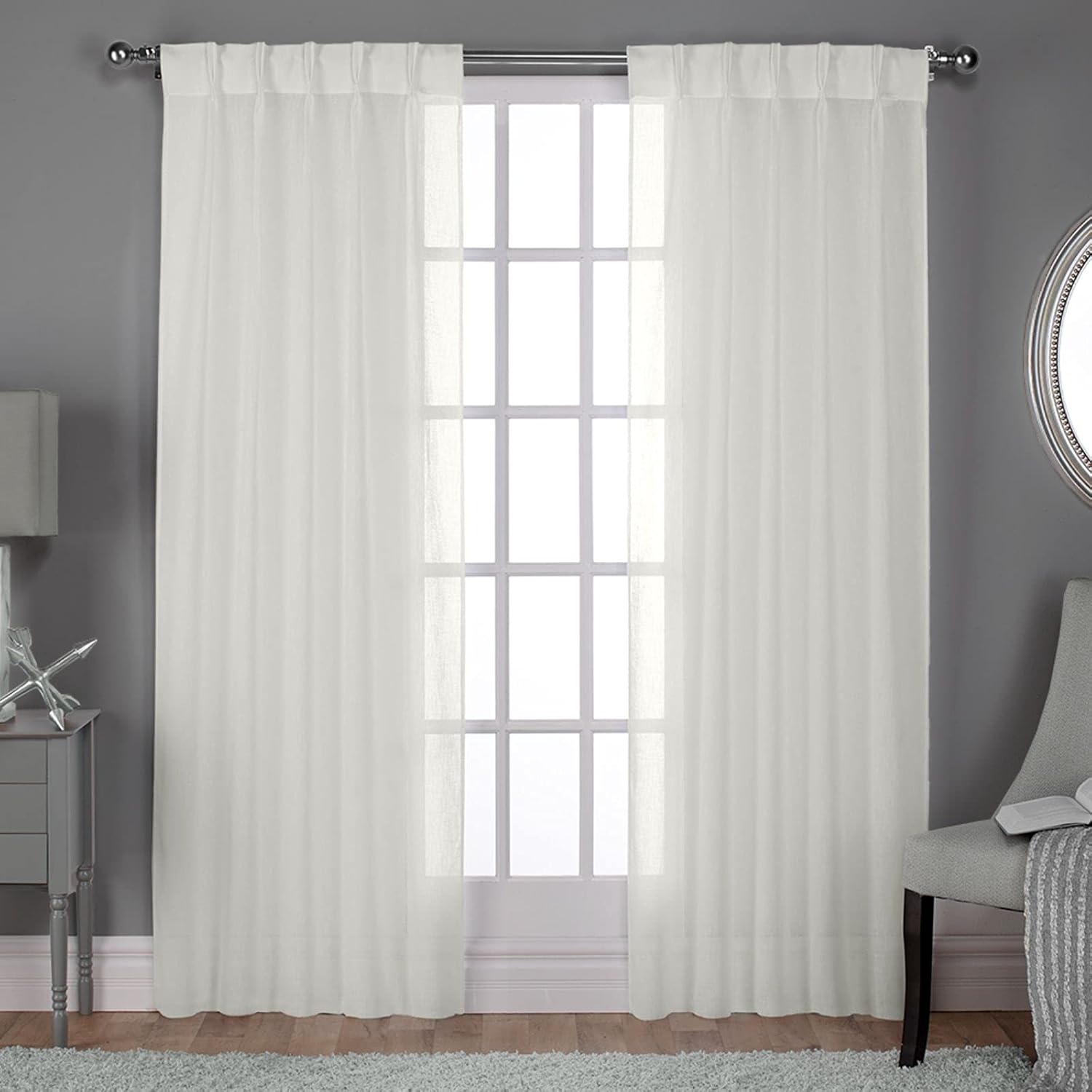 Elegant Belgian Linen Look Sheer Curtains: Elevate Your Home Decor Style