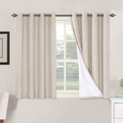 Elegant Blackout Waterproof Linen Curtains for Energy Efficient Living Rooms