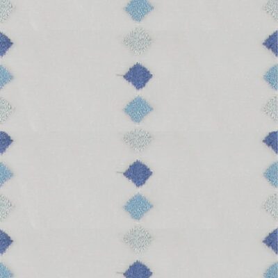 Elegant Blue Polyester Eyelet Sheer Curtains for Living & Kid Rooms