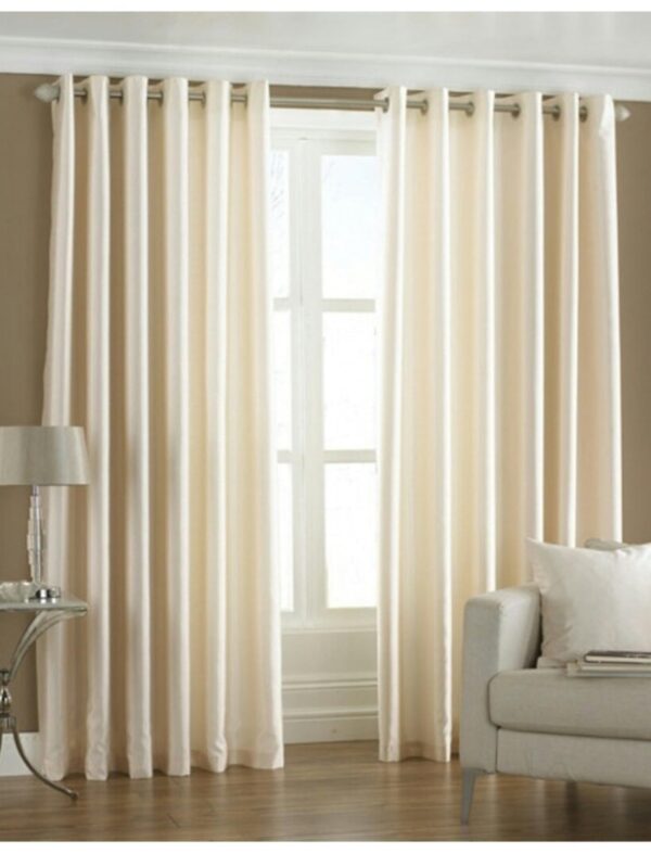 Elegant Breathable Curtains for Modern Living Spaces - 5ft Eyelet Design Set