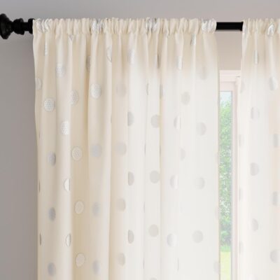 Elegant Encasa XO Light-Filtering Curtains for Kitchen, Bedroom, and Living Room