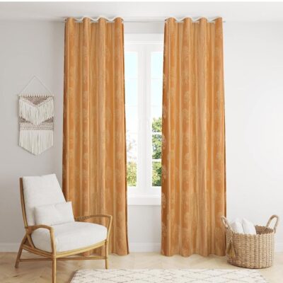 Elegant Floral Design Curtains for Modern Home Decor – 7ft Premium Quality