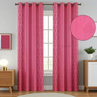 Elegant Floral Design Curtains for Modern Home Decor – Set of 2 Pieces