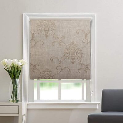 Elegant Golden Beige Blackout Roller Blinds for Windows – Perfect for Any Room