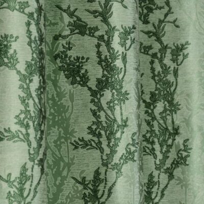 Elegant Green Printed 9ft Long Curtain for Living Room and Bedroom Decor