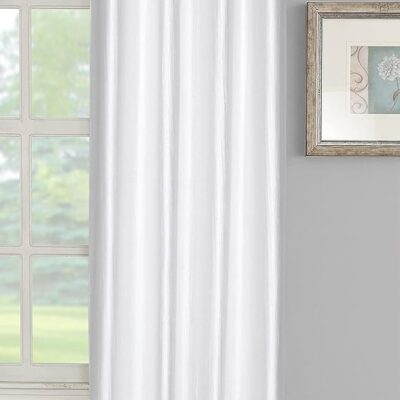 Elegant Insulated Grommet Curtains for Bedrooms and Living Rooms – White