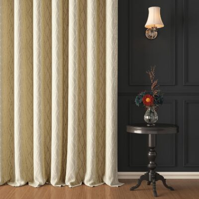 Elegant Thermal Insulated Blackout Curtains Set for Living Room Decor