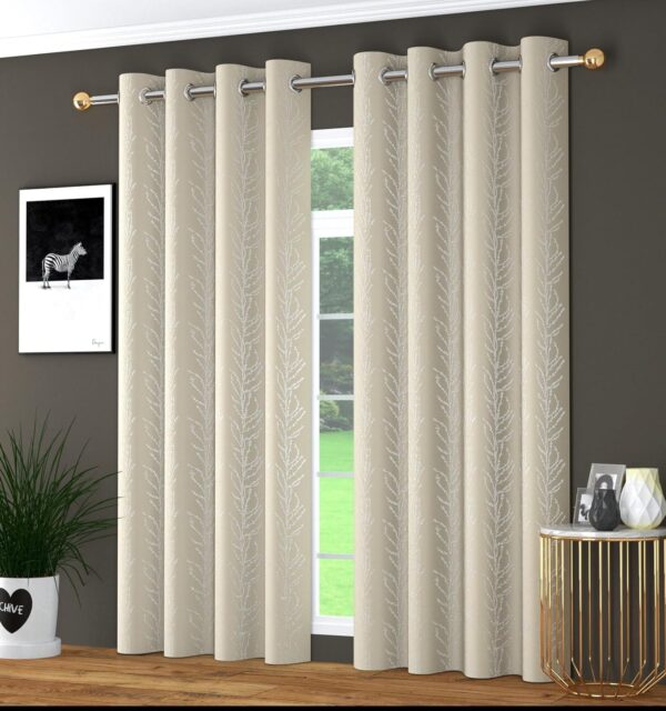 Elegant Tree Embossed Velvet Curtains for Living Room and Bedroom Decor