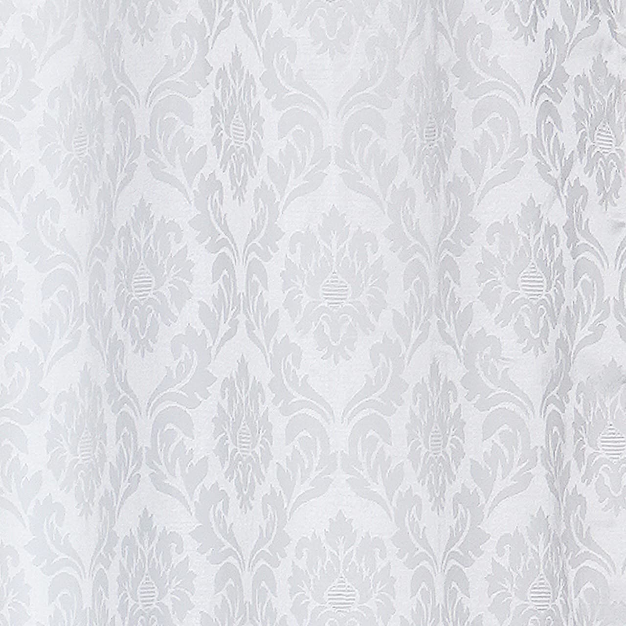 Elegant White Jacquard Damas Eyelet Curtains for a Stylish Living Space