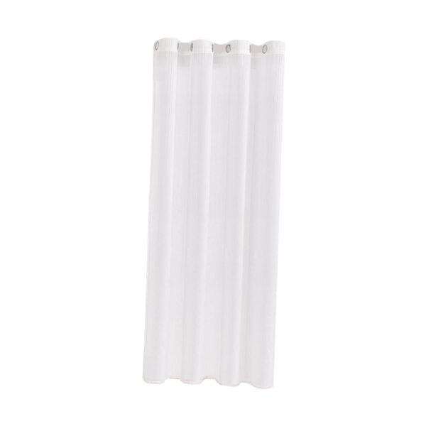 Elegant White Sheer Voile Curtains for Hotel Balconies - 140cmx260cm