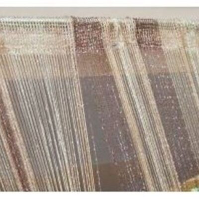 Elevate Your Space with RAMCHA Coffee String Curtain and Silver Lining