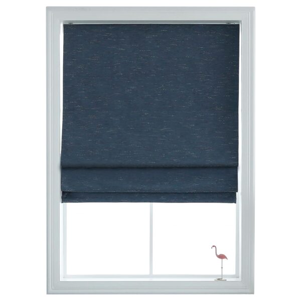 Everyday Celebration Indigo Blue Roman Shades for Stylish Room Darkening Solutions