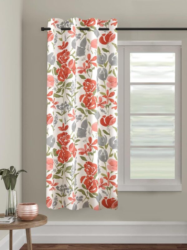 Floral Printed 100% Cotton Curtains for Stylish Room Darkening Solutions