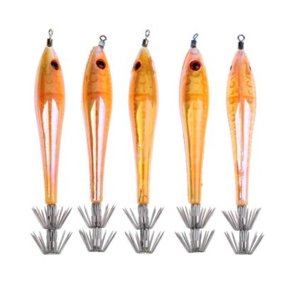 Glow in the Dark Fishing Lures: 9.5cm Luminous Squid Jigs for Catching Fish