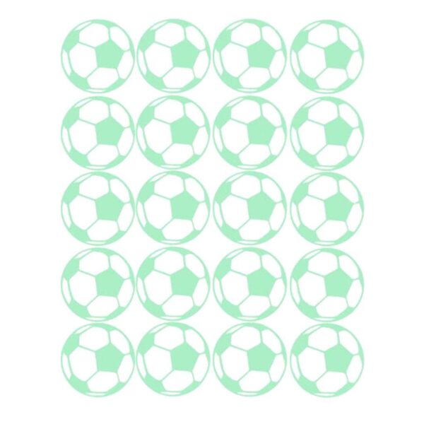 Glow in the Dark Football Stickers for Kids' Room Decor