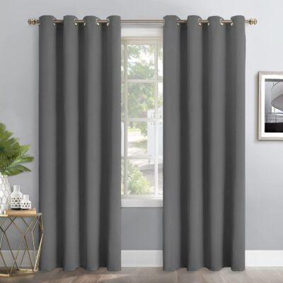 Grommet Blackout Curtains for Doors: Thermal Insulated & Noise Reducing