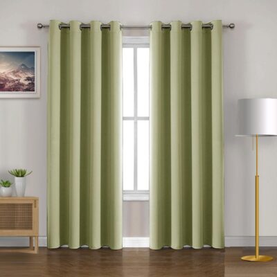 HOMEMONDE 7 Feet Blackout Curtains for Noise Reduction and Thermal Insulation