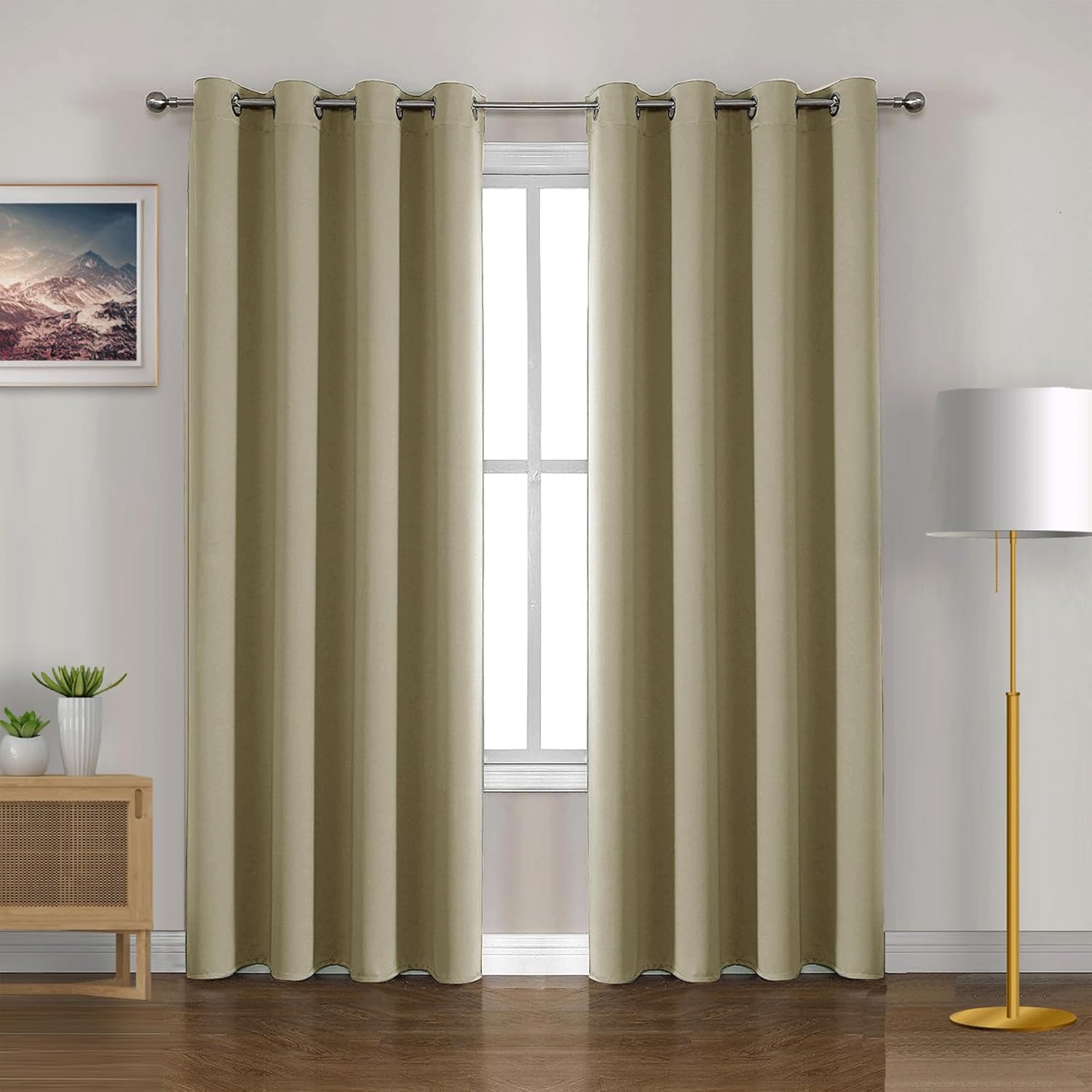 Transform Your Space with HOMEMONDE 70% Light Blocking Blackout Curtains