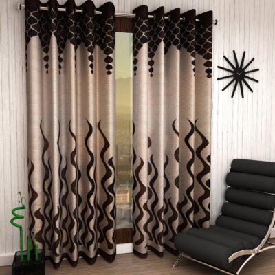 Home Sizzler Set of 2 Door Curtains – Stylish 7 Feet Long Design