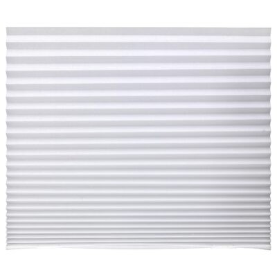 Ikea Polyester Haren Pleated Blind: Stylish White Window Covering (90×190 cm)