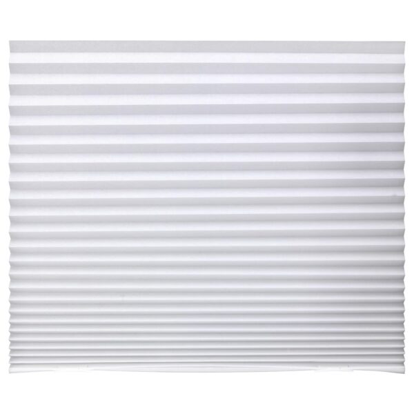 Ikea Polyester Haren Pleated Blind: Stylish White Window Covering (90x190 cm)