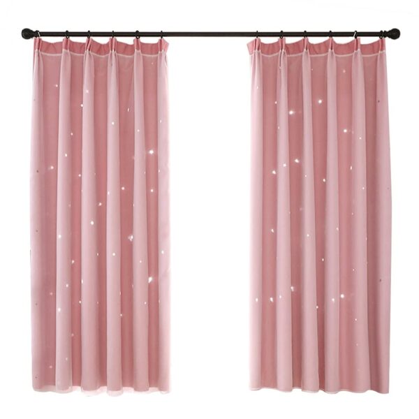 JAWL Pink Darkening Curtains: Breathable, Fade-Resistant for Living and Kids' Rooms